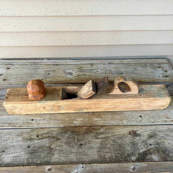 Vintage Ward Warranted WP Cast Steel Hand Plane Woodworking 25" Handmade? Large - Picture 1 of 11